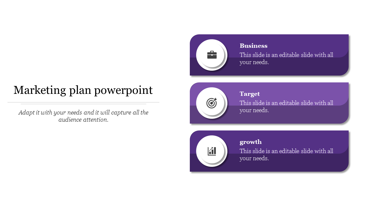 Free - Marketing Plan PowerPoint With Infographic Diagram
